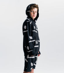 Unisex | Smirks Zip Hoodie | Black