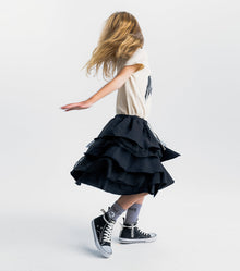 Girl | Rawk Layered Dress | Natural x Black