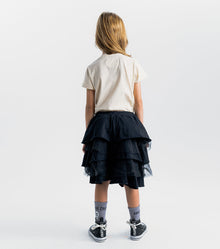 Girl | Rawk Layered Dress | Natural x Black