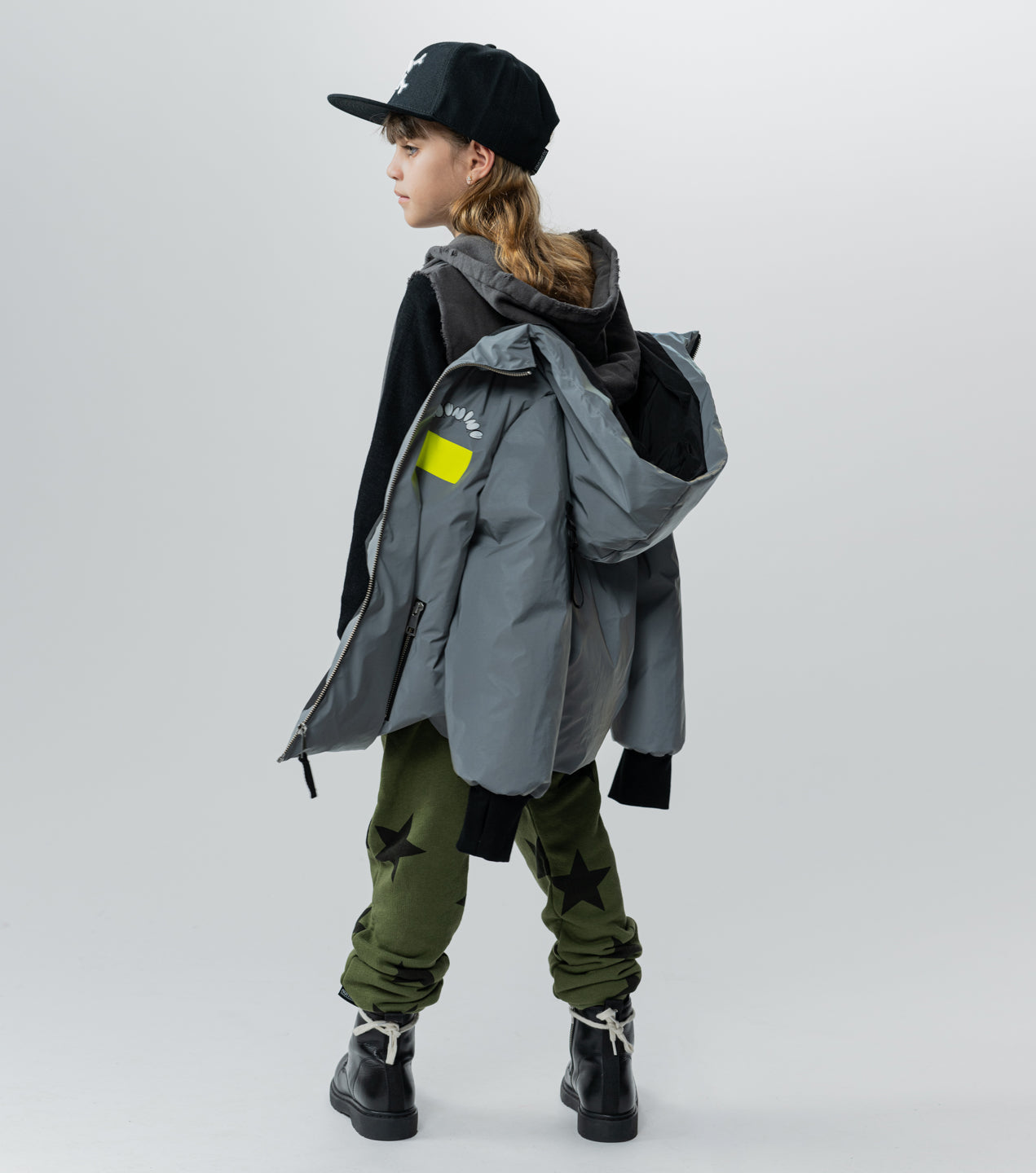 Unisex | Reflective Down Jacket | Lunar Grey