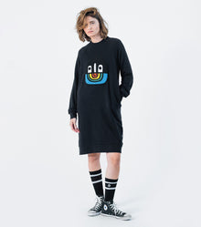 Women | Oversized Sweat Dress | Black