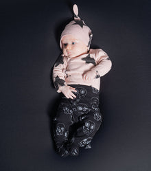 Newborn | Soft Faded Star Envelope Onesie | Heather Grey