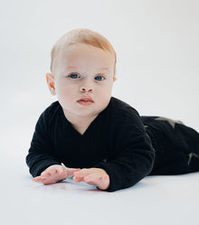 Newborn | Soft Envelope Onesie | Black