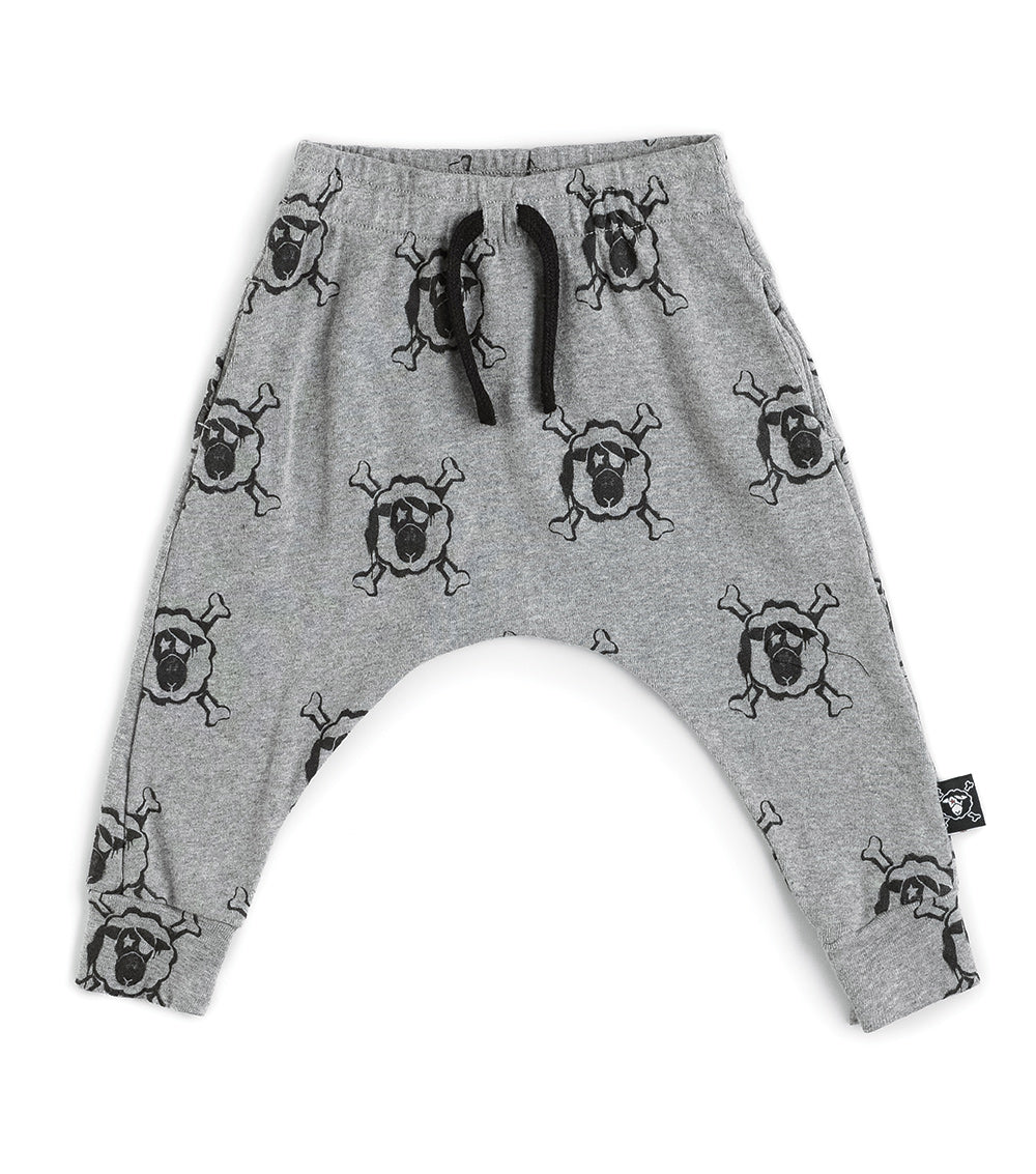 Newborn | All Over Blacksheep Baggy Pants | Heather Grey