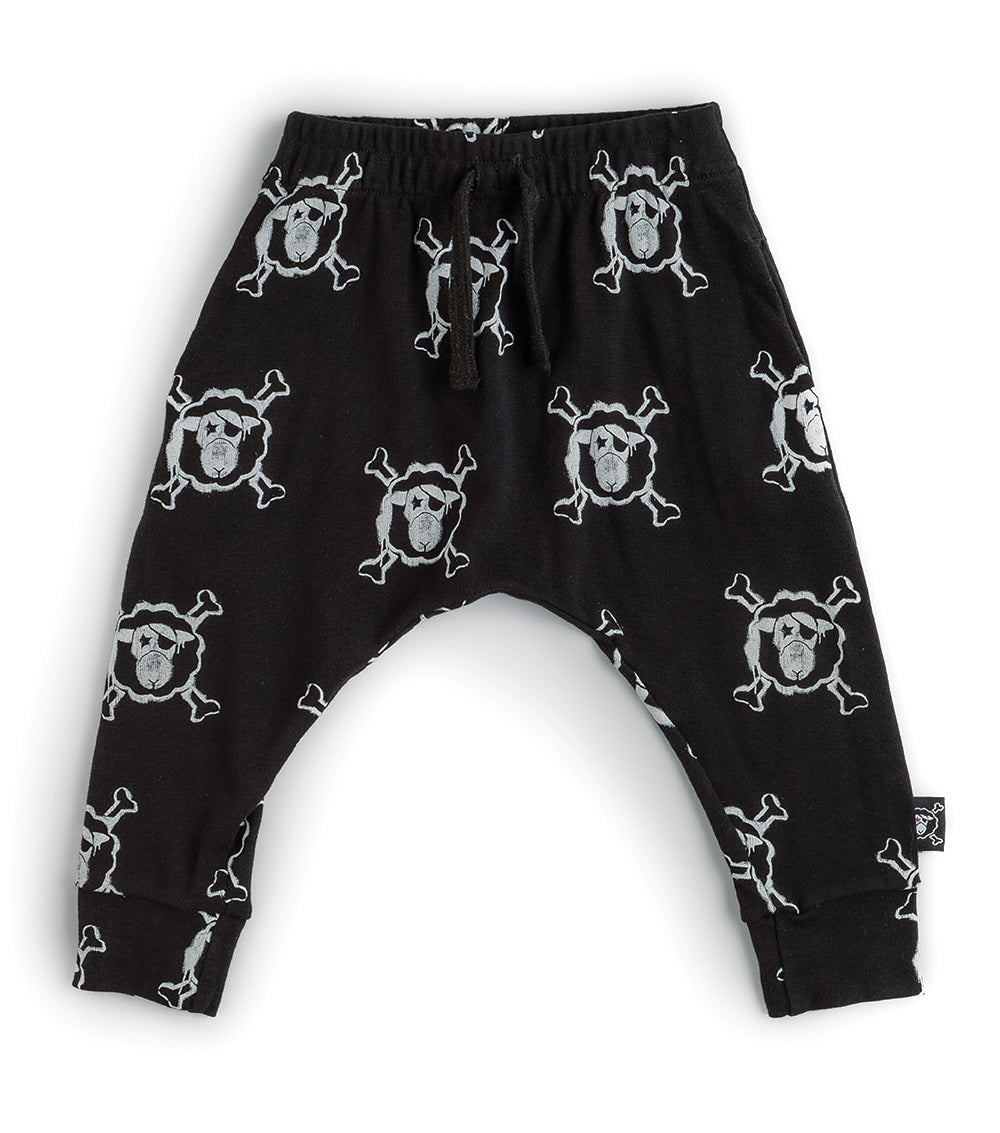 Newborn | All Over Blacksheep Baggy Pants | Black