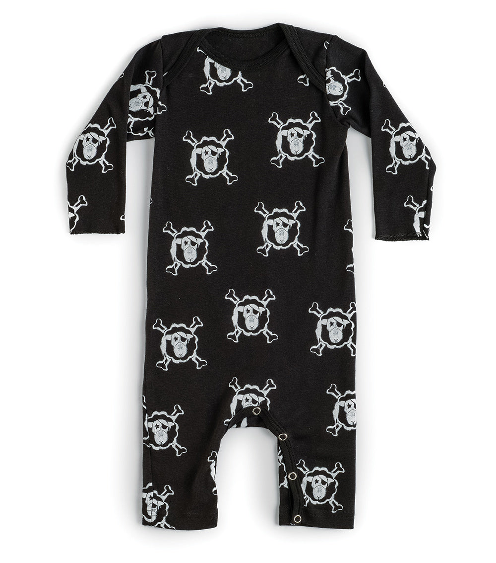 Newborn | All Over Blacksheep Playsuit | Black