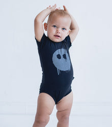 Newborn | Melting Mask Onesie | Heather Grey (V2)