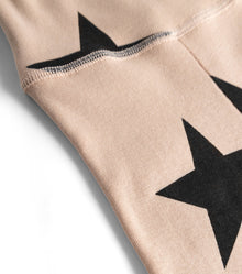 Newborn | Star Footed Leggings | Nude