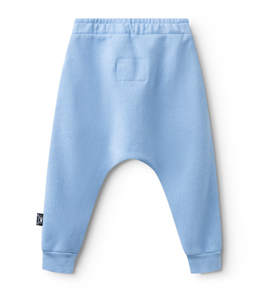 Newborn | Stripey Snake Baby Baggy Pants | Foggy Blue