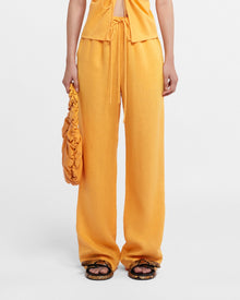 Polyka Linen Pants | Orange Pf23