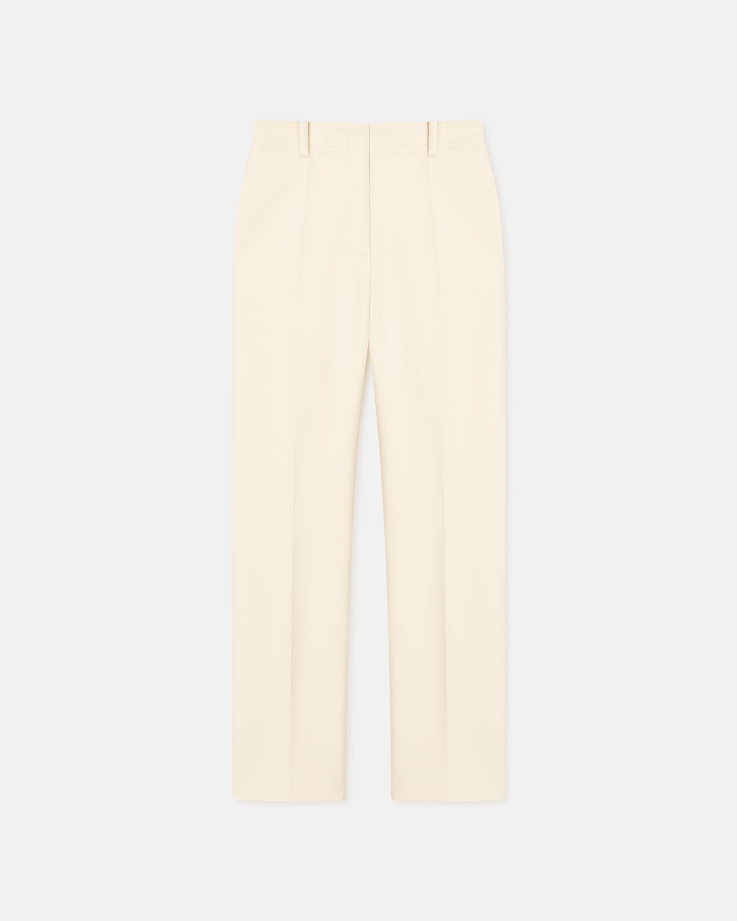 Loren Double Suiting Straight-Leg Pants | Creme