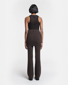 Womens | Basy Compact Merino Wool Pants | Coffee