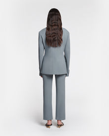 Laane Cinched-Waist Blazer | Steel Blue