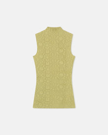 Womens | Annyka Totem Plisse Top | Pistachio