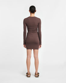 Feiko Draped Mesh-Jersey Mini Dress | Nutmeg