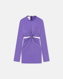 Womens | Tazia Cut-Out Crisp Satin Mini Dress | Iris