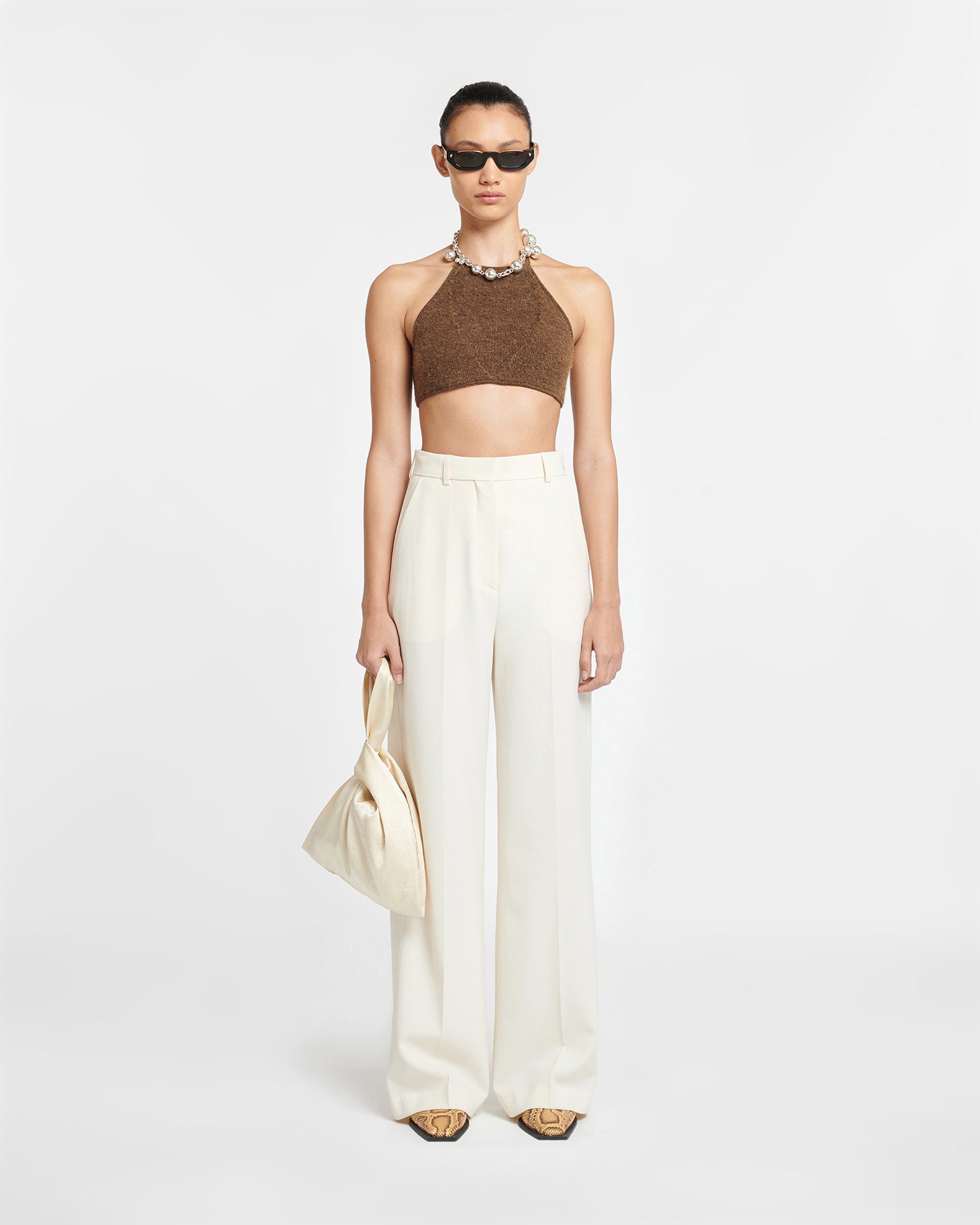 Womens | Lanai Tailored Cady Pants | Creme