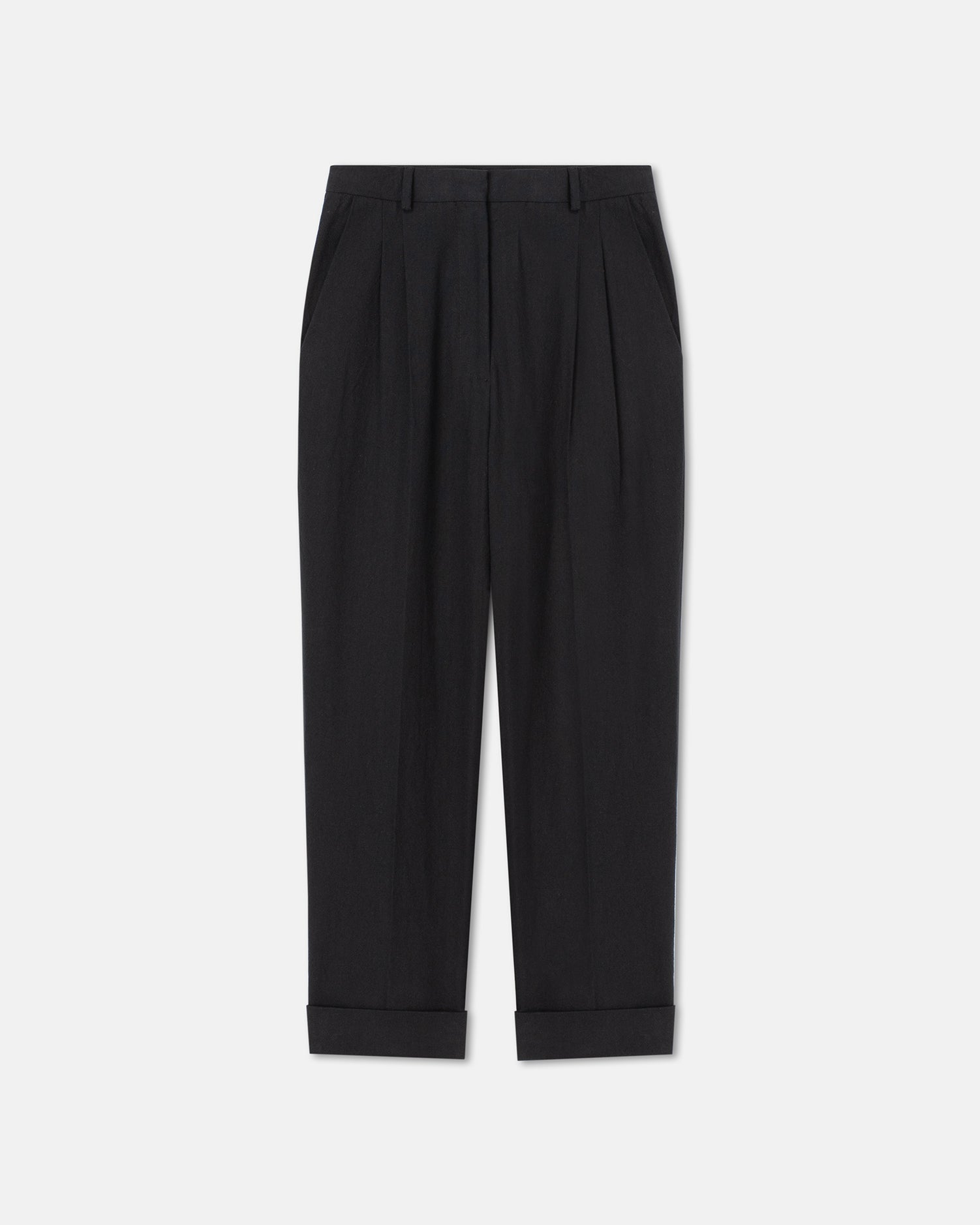 Womens | Katrine Washed-Canvas Pants | Black