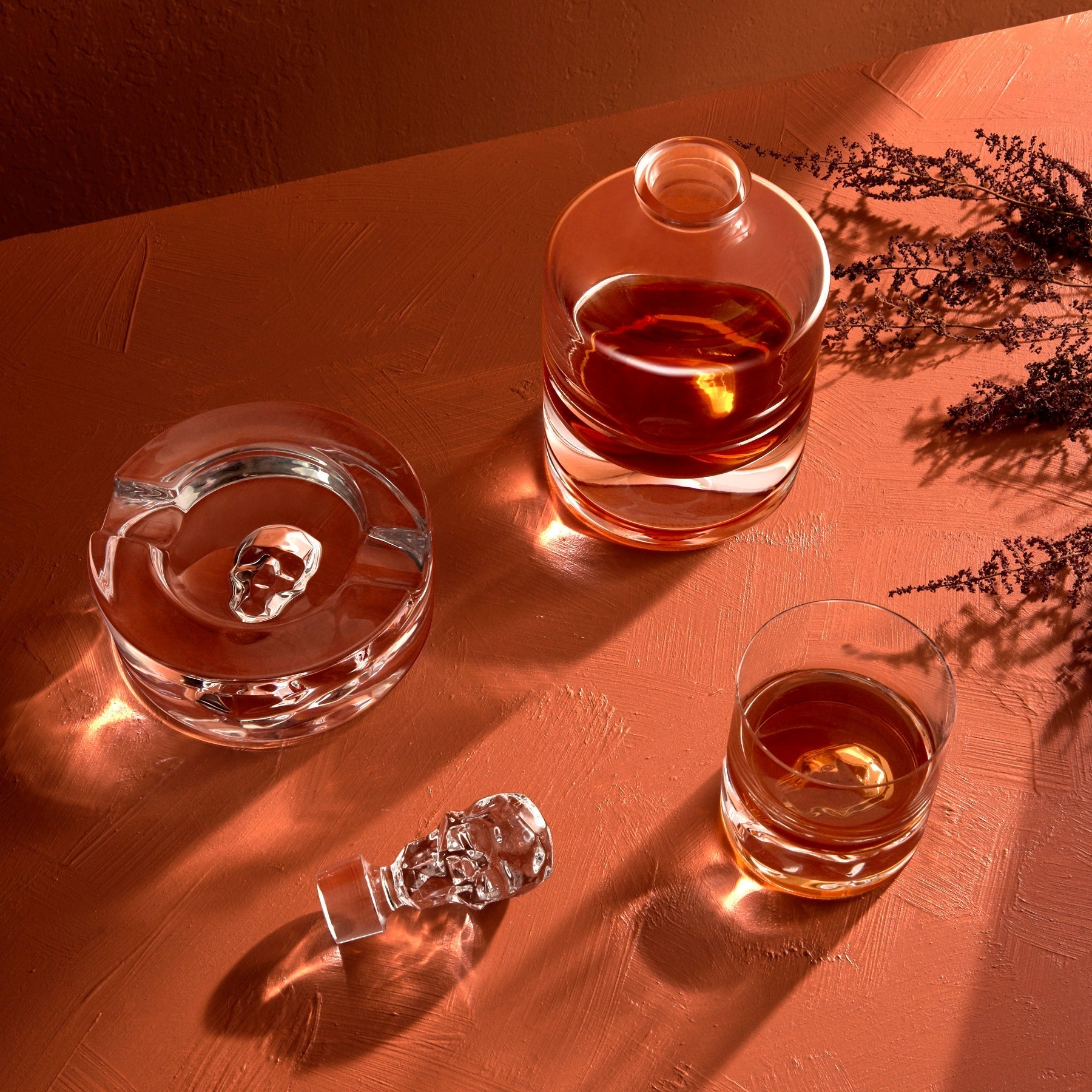 Shade Whisky Bottle | Clear Crystal