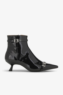 Naplack Kitten Heel Boots | Black