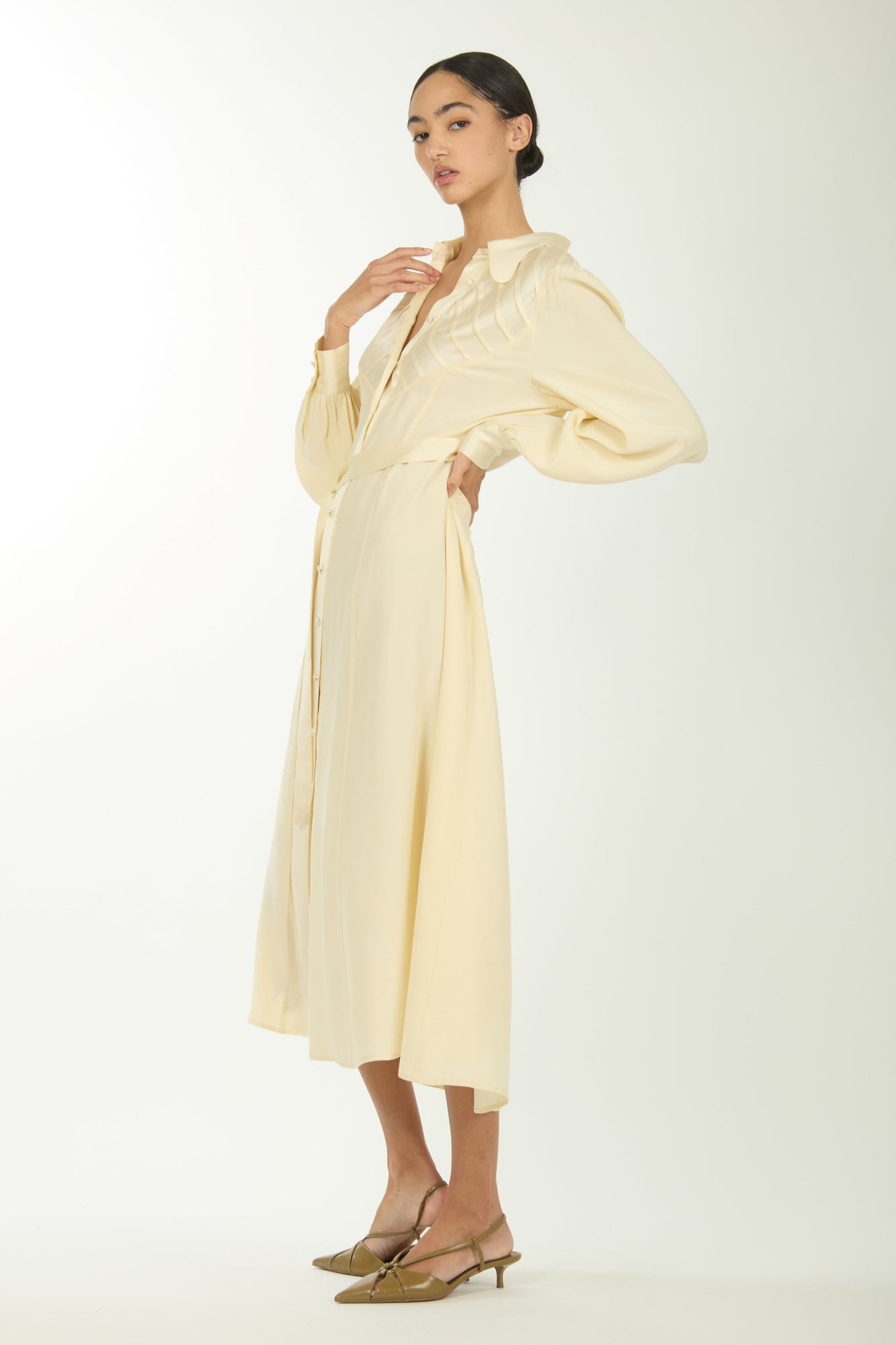 Nila Dress | Creme