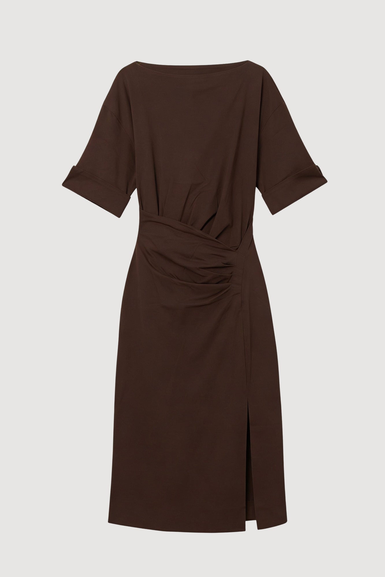 Mali | Noelle Asymmetric-Wrap Dress in Size Small - Flat