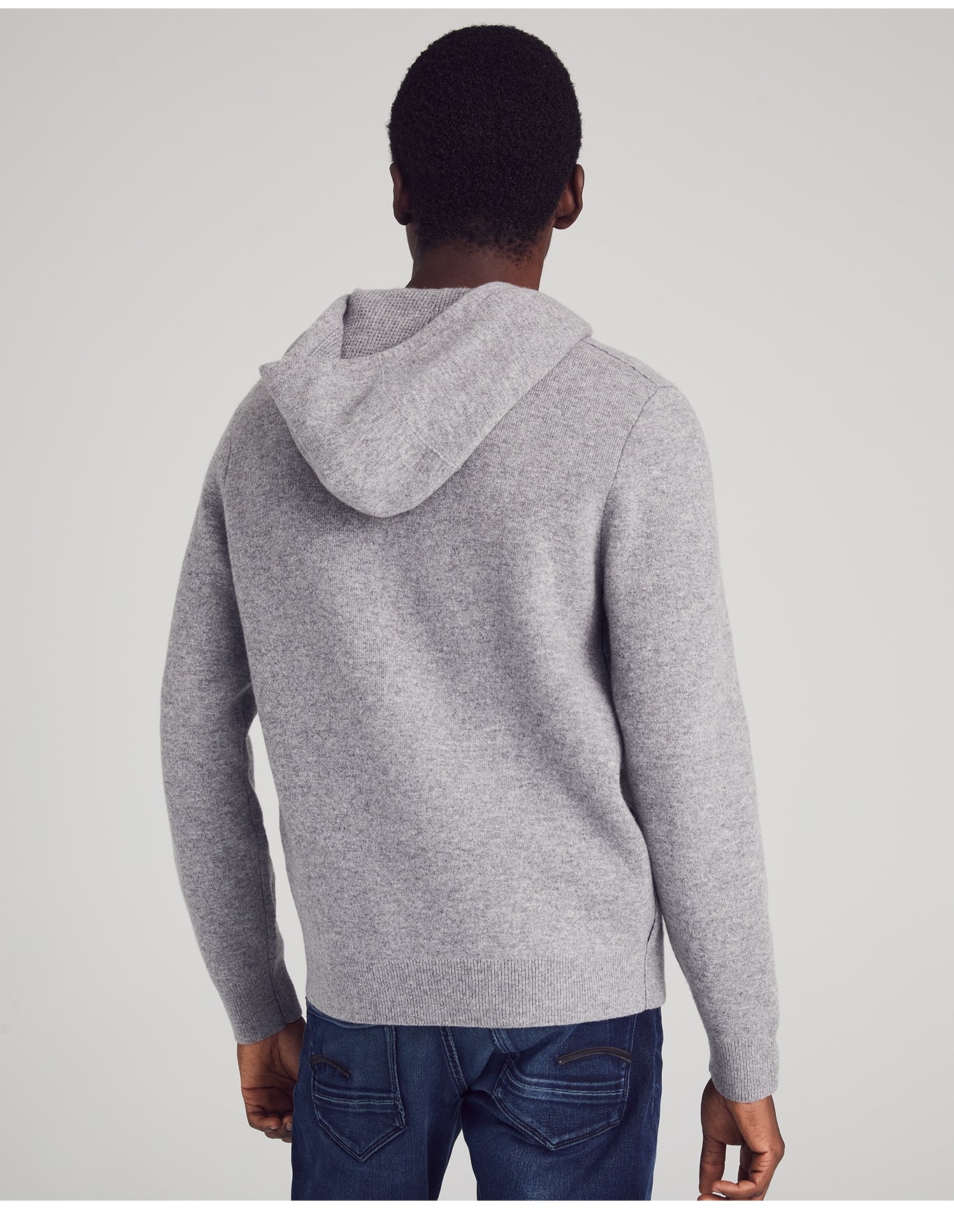 Nomad1942 | Men | Columbus Cashmere Hoodie Jacket | Cement