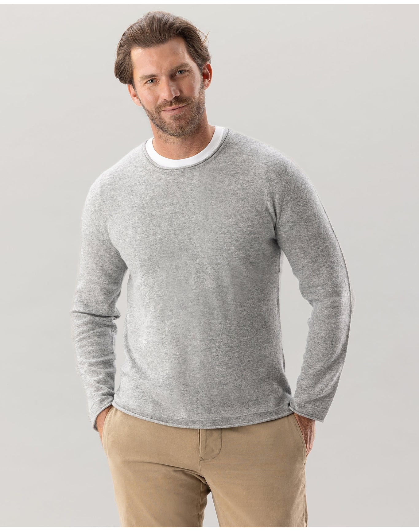 Nomad1942 | Men | Men's Crewneck Sweater | Sterling
