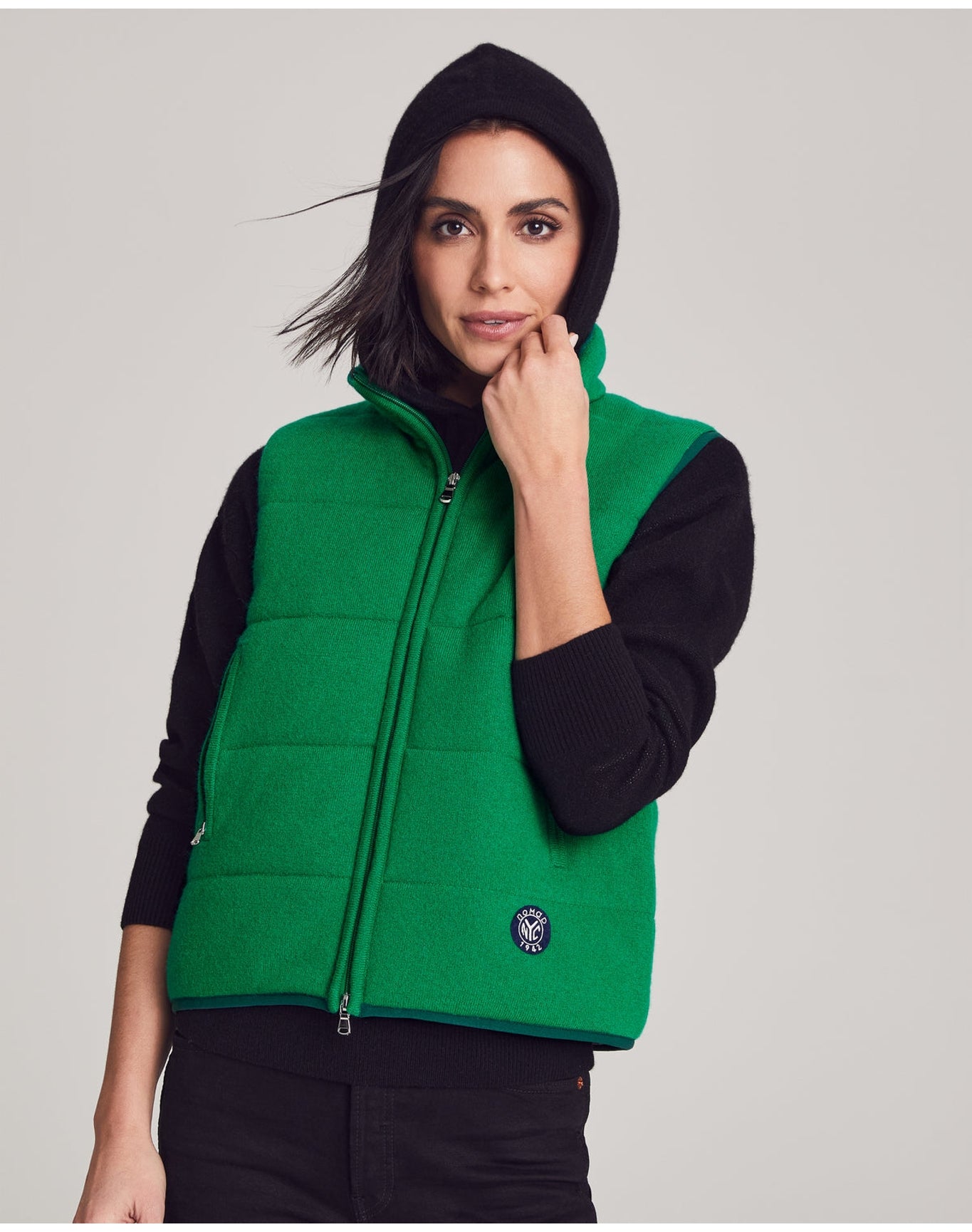 Nomad1942 | Unisex | Magnolia Quilted Vest | Kelly Green