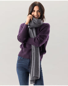 Nomad1942 | Women | Brushed Cashmere Belmont Scarf | Asphalt
