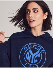 Nomad1942 | Women | Ellis Thick Cashmere Hoodie | Midnight