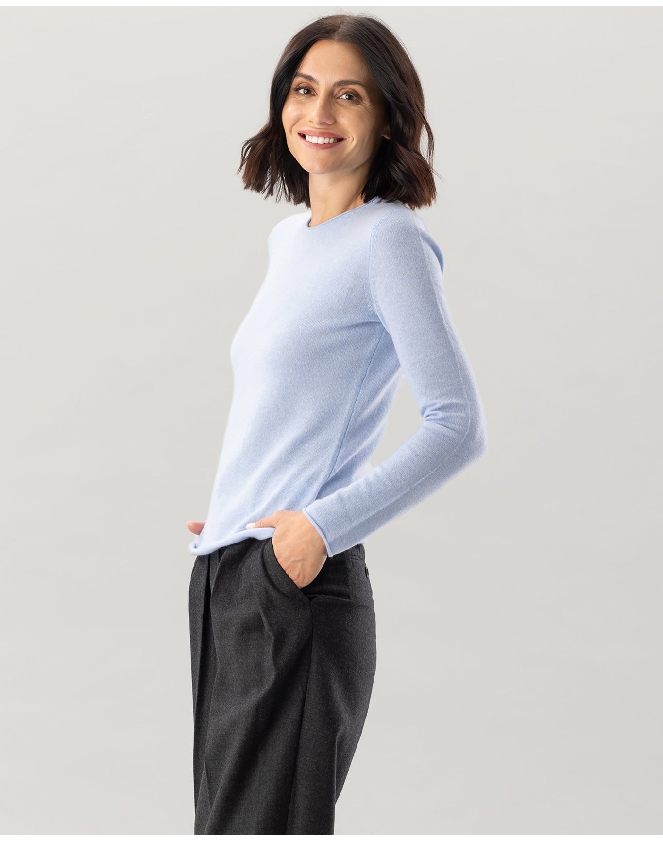 Nomad1942 | Women | Women's Crewneck Sweater | Ice Blue