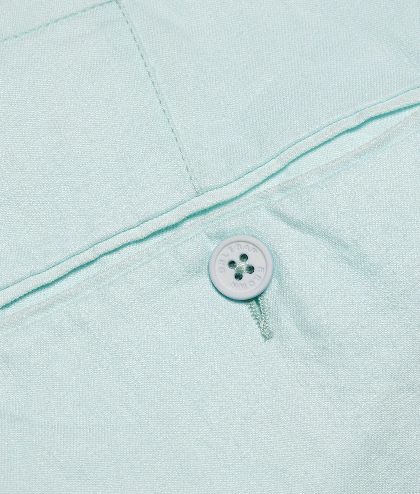 Norwich Linen Tailored Fit Washed Linen Shorts | Clear Sky