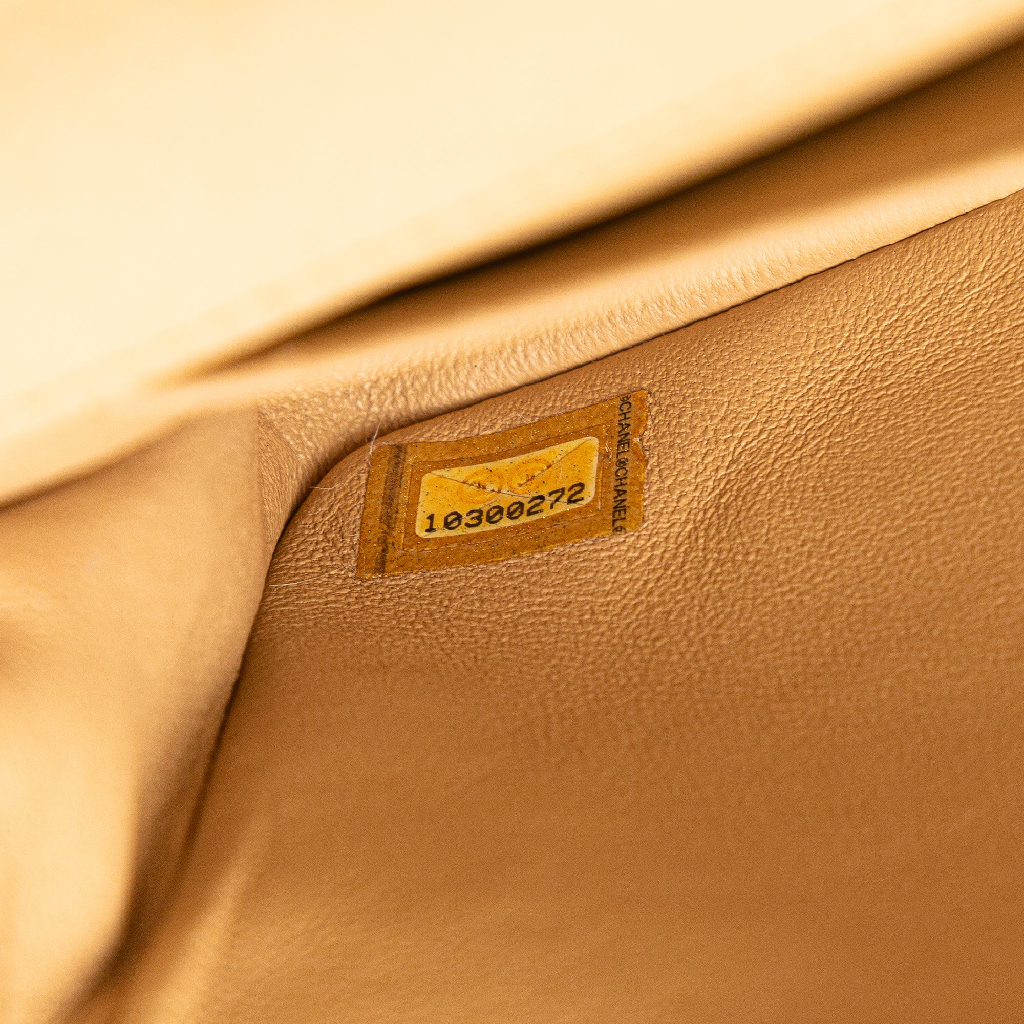 Chanel | Pre-Owned CC Lambskin East West Single Flap | Brown/Beige