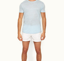 OB-T Linen Tailored Fit Crewneck Linen T-Shirt | Island Sky