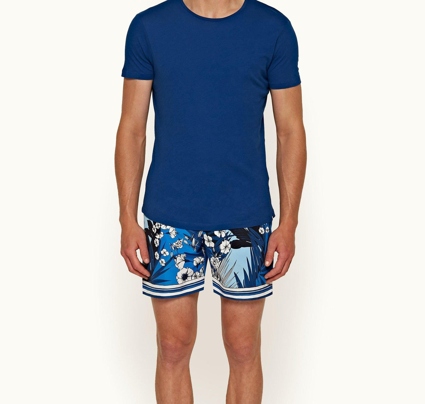 OB-T Tailored Fit Crew Neck T-Shirt | Bleu