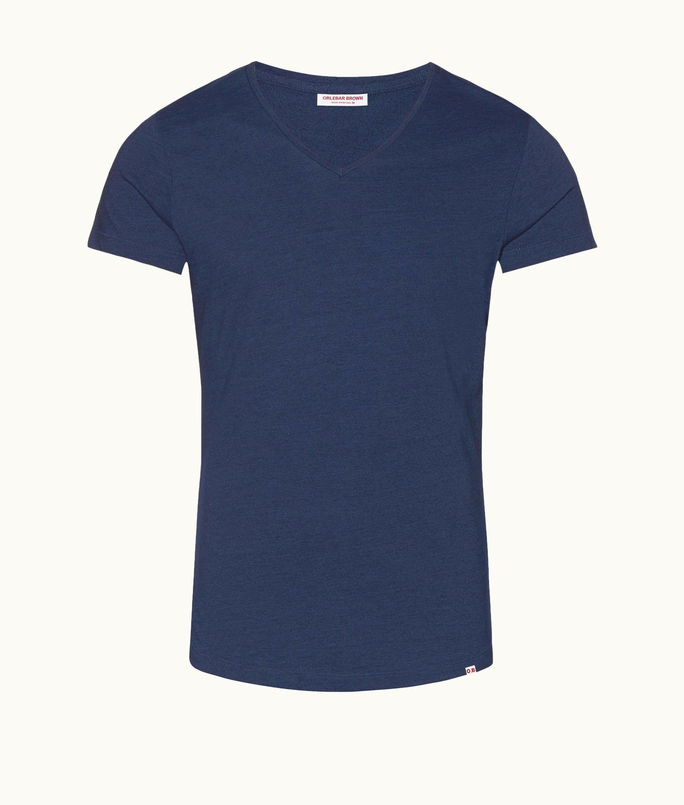 OB-V Denim Tailored Fit V-Neck T-Shirt | Denim Pigment