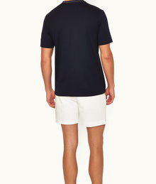 OB Standard Classic Fit Stripe Neckline T-Shirt | Night Iris