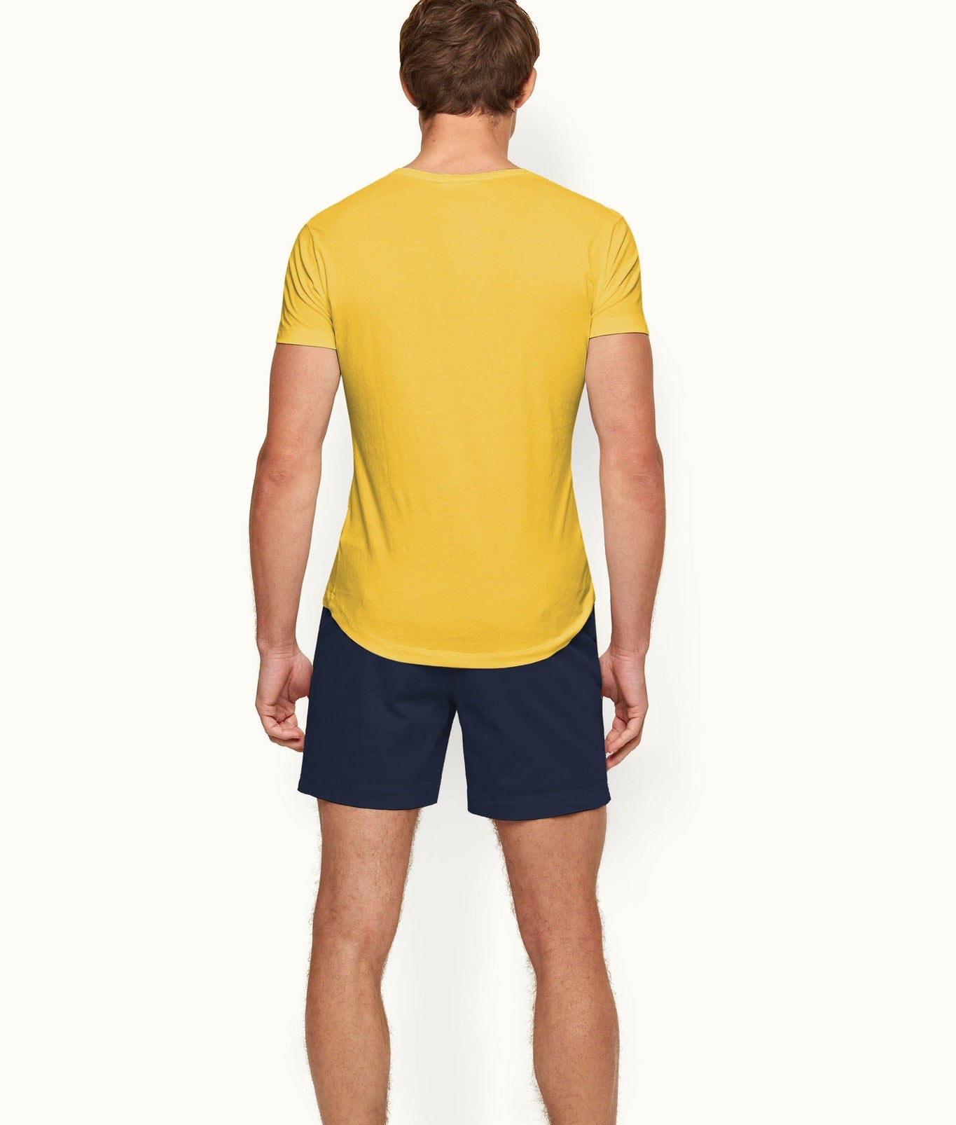 OB Tailored Fit V-Neck T-Shirt | Yellow Blaze