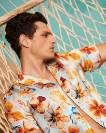 Men | Hibbert Silk Shirt | Springwater Blue