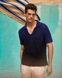 Men | Batten Polo | River Blue/Night Iris