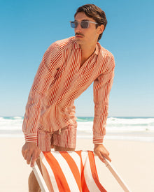 Men | Ridley Shirt | Summer Red/White