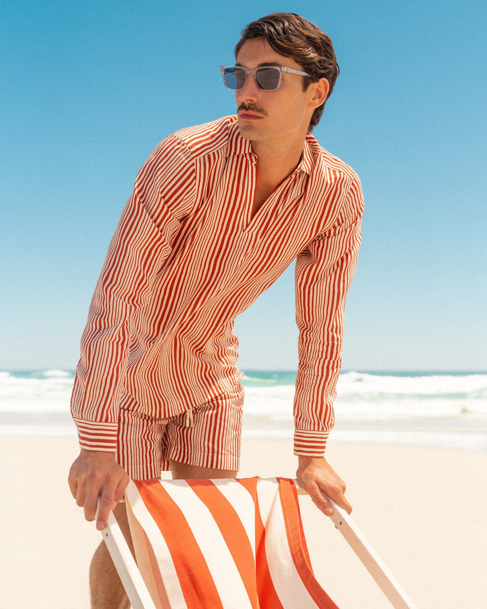 Men | Ridley Shirt | Summer Red/White