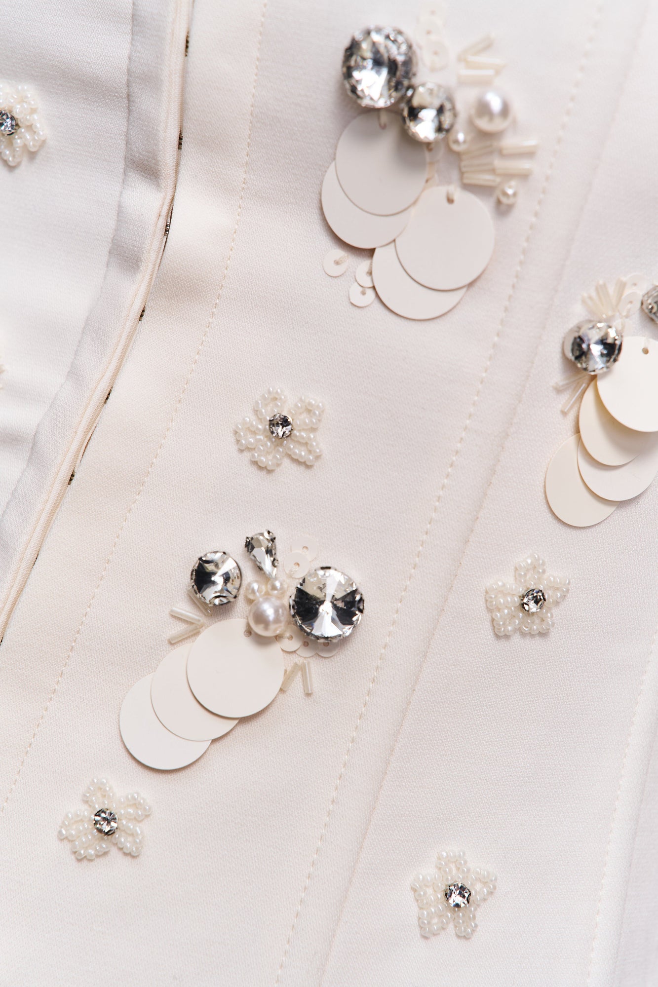 Womens | Embellished Oversized Blazer | Ivory