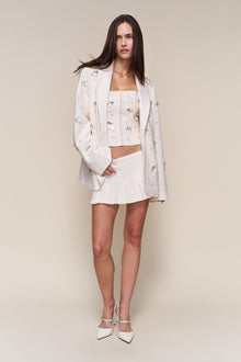 Womens | Embellished Oversized Blazer | Ivory