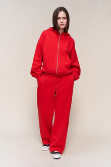 Womens | Relaxed Drawstring Sweatpants | Red Love