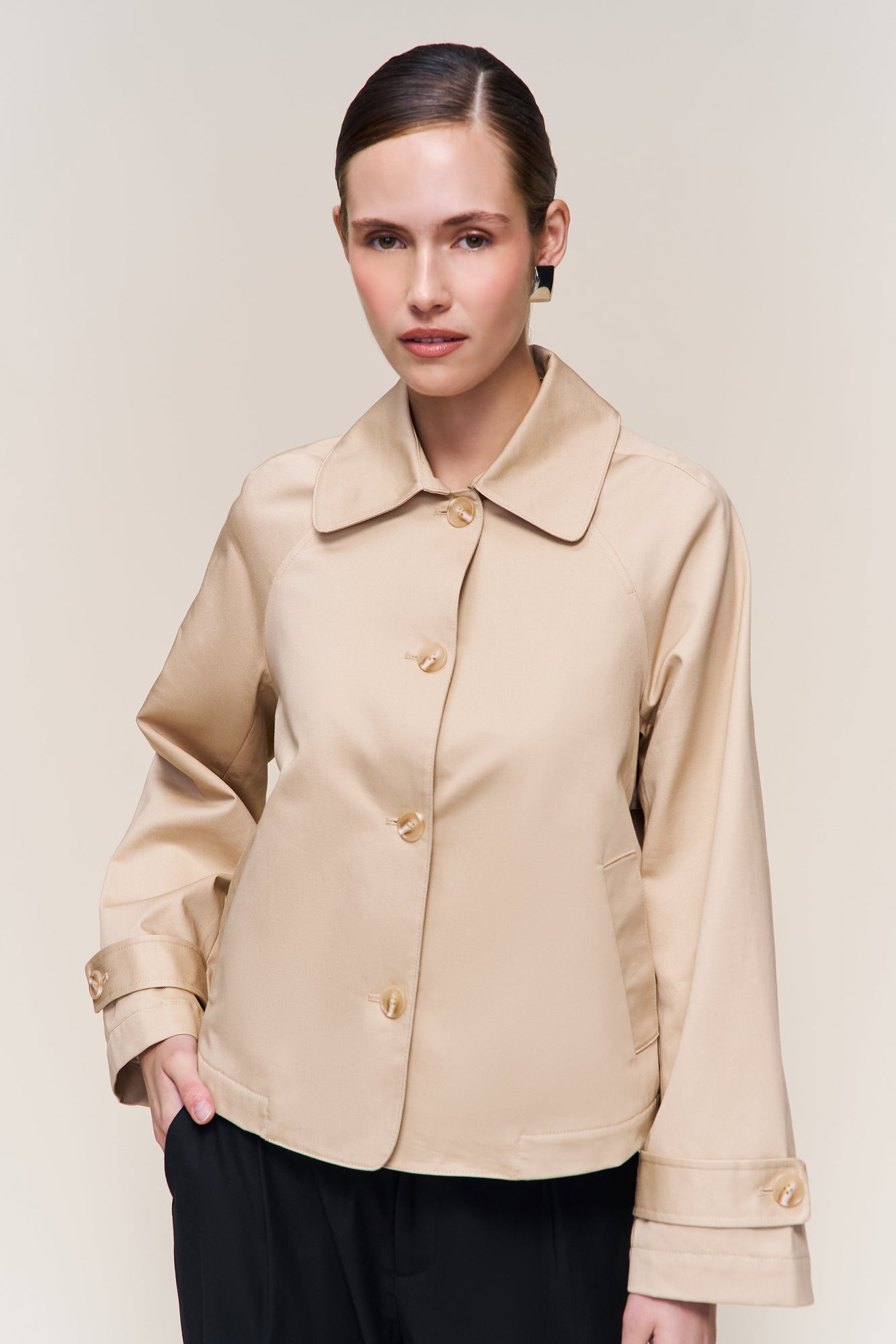 Womens | Romeo Trench Coat | Taupe