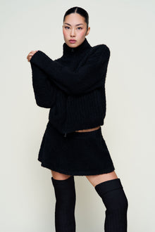 Womens | Mila Zip Up | Black