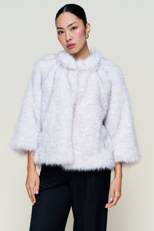 Womens | Lucienne Faux Fur Topper | Arctic Cream