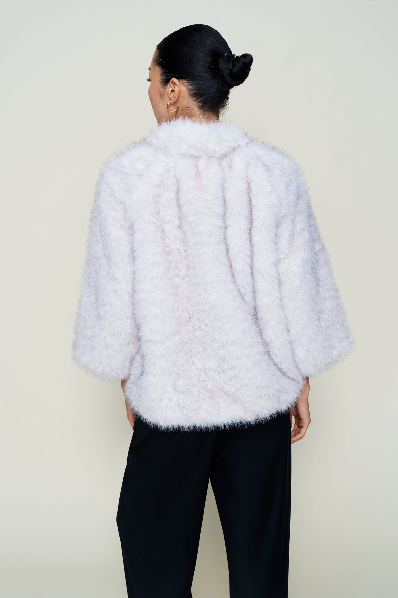 Womens | Lucienne Faux Fur Topper | Arctic Cream